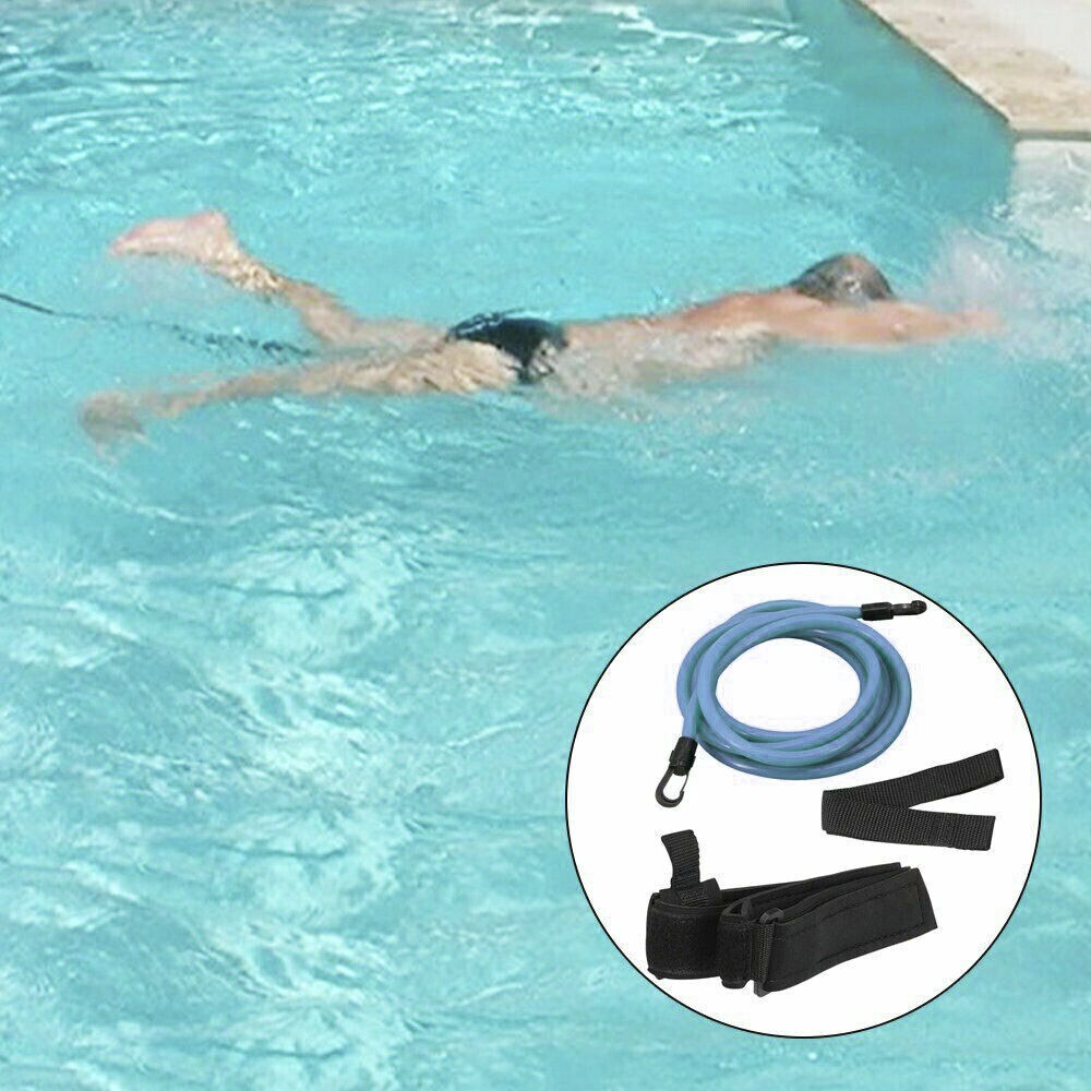 4M Swim Trainer Belt Swimming Resistance Tether Leash Pool Training Harness