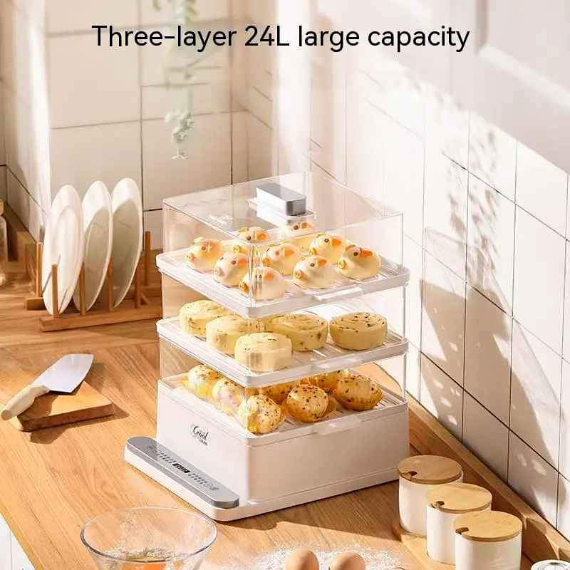 2/3Tiers Multi-Functional Household Electric Steamer Transparent Automatic Breakfast Machine