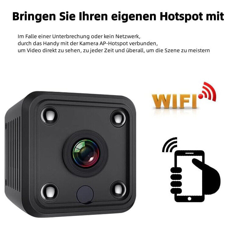 4K HD Mini WiFi Wireless IP Hidden Spy Camera Cam Network Monitor Night Vision