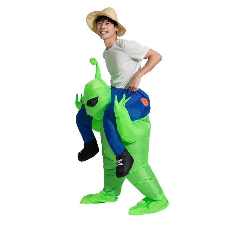 Adult Kids Alien Inflatable Costume Fun Party Halloween Costume for man Women Cosplay