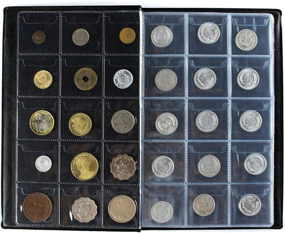 240 Holders Coin Collection Album Book Folder Storage Collecting Penny Pocket AU