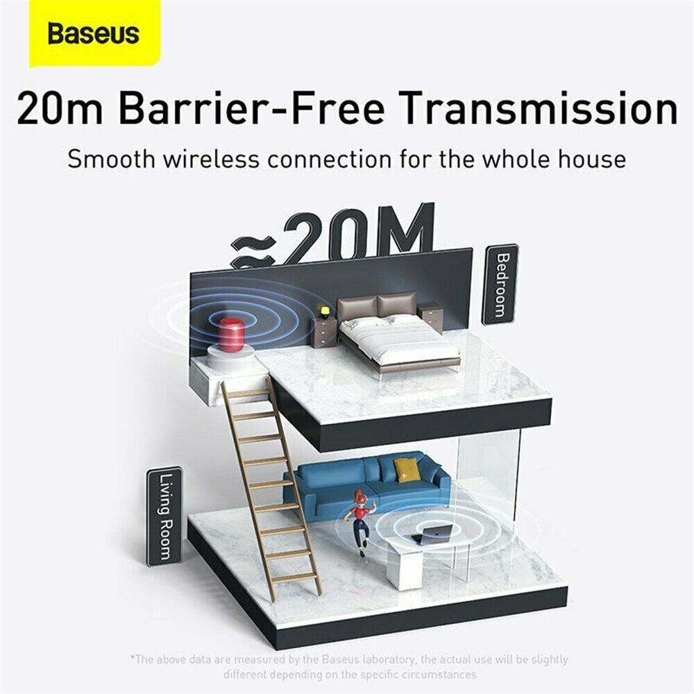 Baseus Bluetooth 5.0 Receiver USB Transmitter Adapter TV/PC Headphone Speaker AU