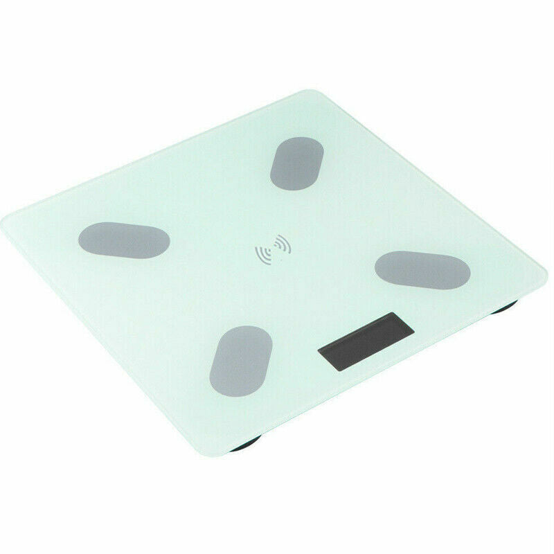 Wireless Digital Bathroom Body Fat Scale 180KG Bluetooth Scales Weight WHITE