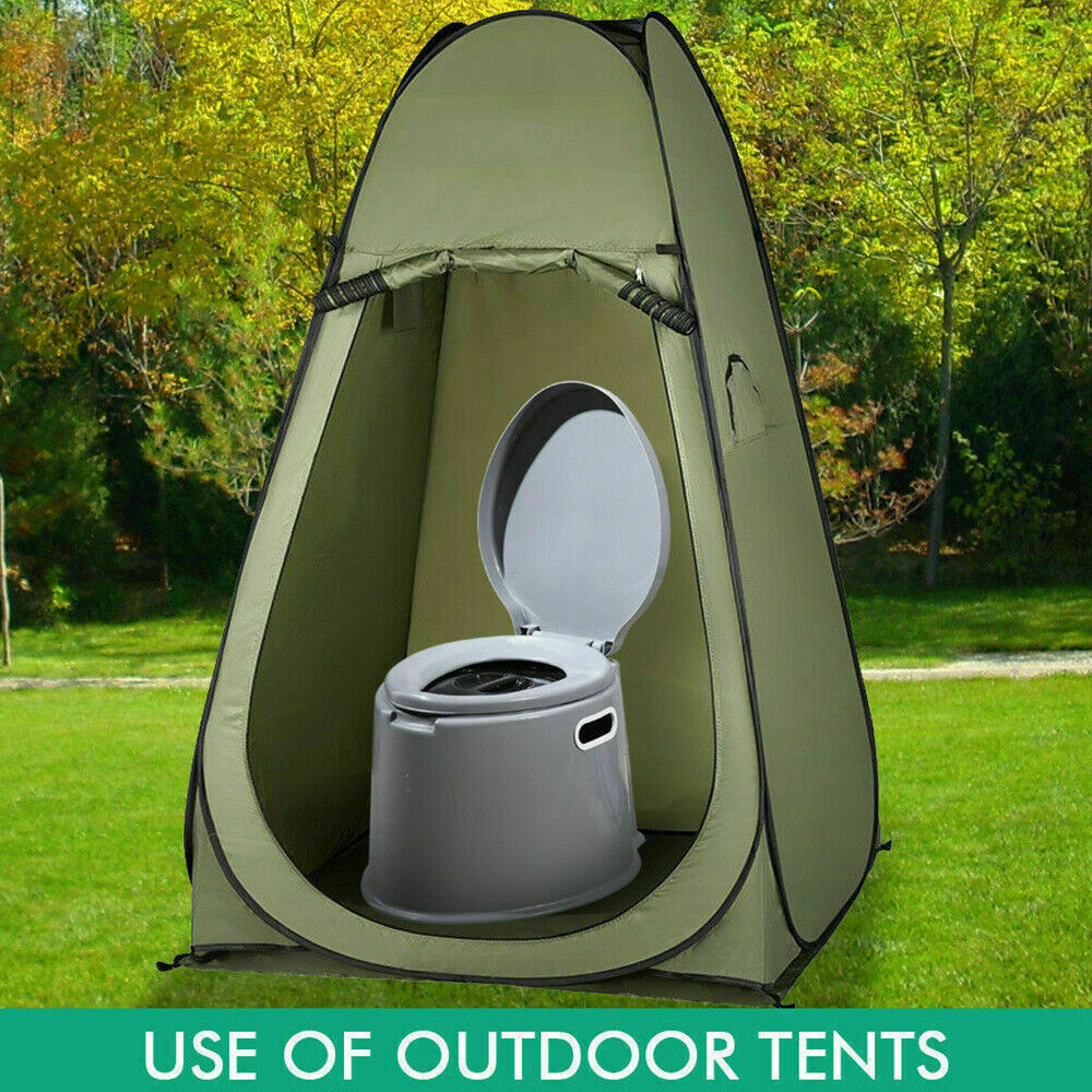 Portable Pop Up Outdoor Camping Tent Toilet Shower Room w/ Zipped Window AU