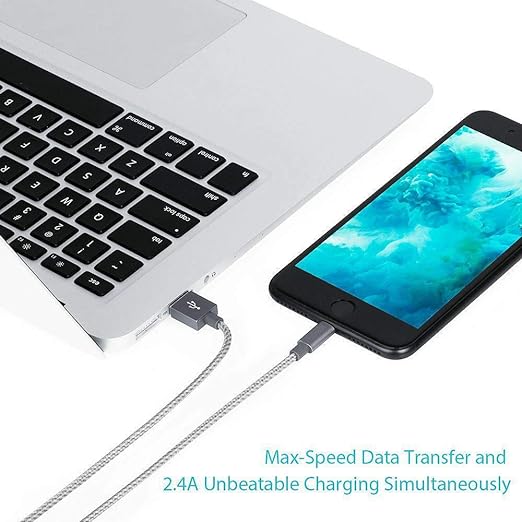 Data Sync 2A Fast Charger USB Cable Nylon Braided for Phone 7+ 6 6S 5 SE XS MAX XR