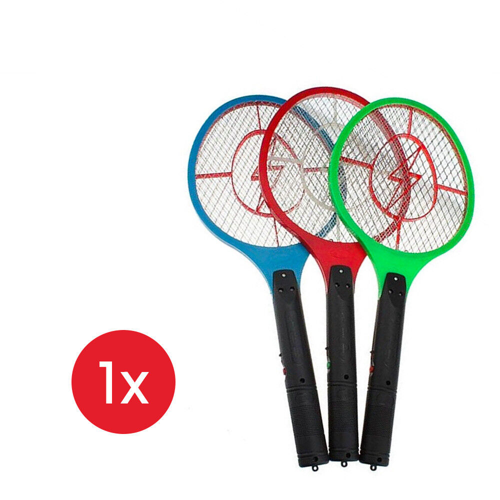 1/2/3X Electronic Fly Swatter Mosquito Bug Insect Kill Zapper Racket RANDOM COLO