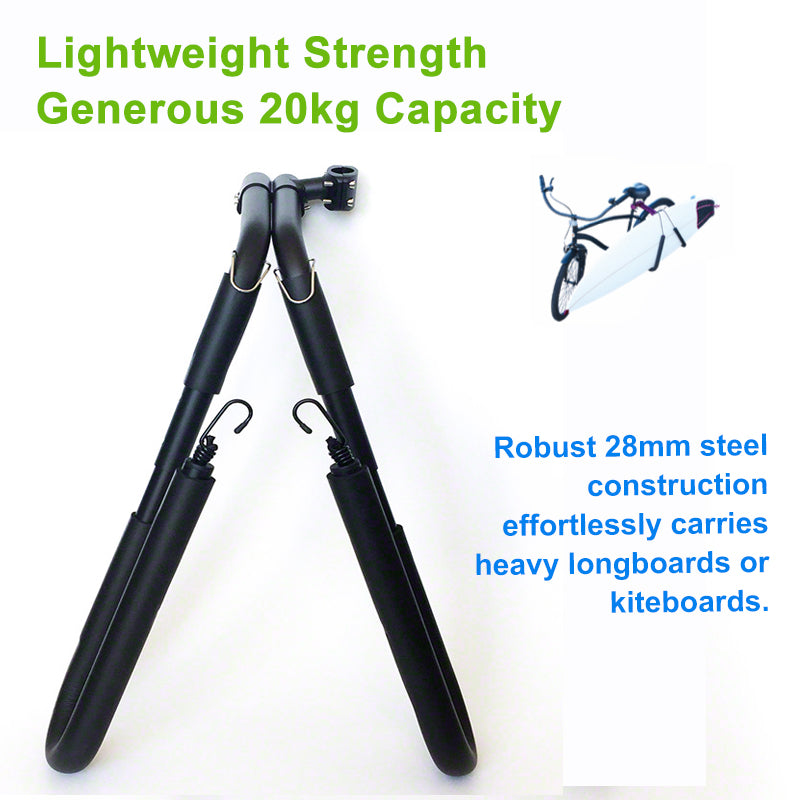 Surfboard Bicycle Carrier Rack Side Mount Bike Holder for Surf,Skim & Kiteboards