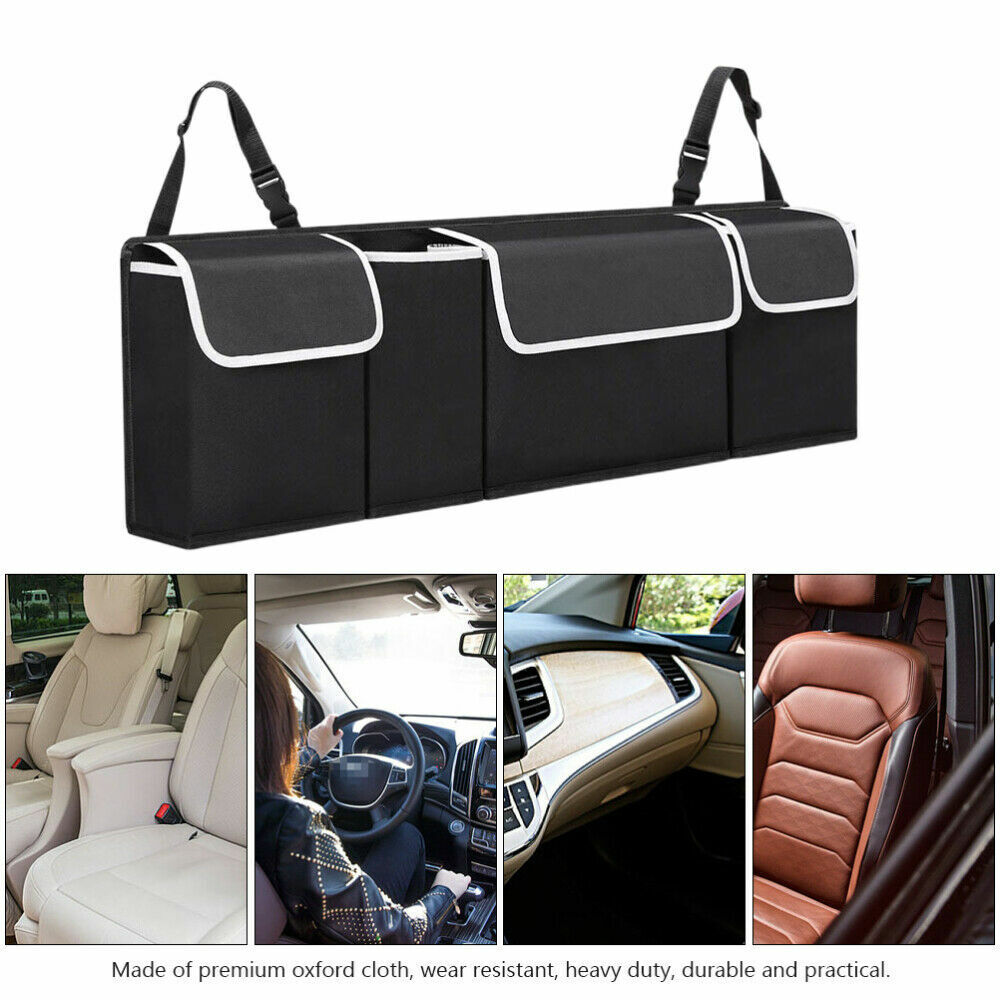 Car Boot Organiser Large Storage Bag Pocket Back Seat Hanger Travel Hanging AUS