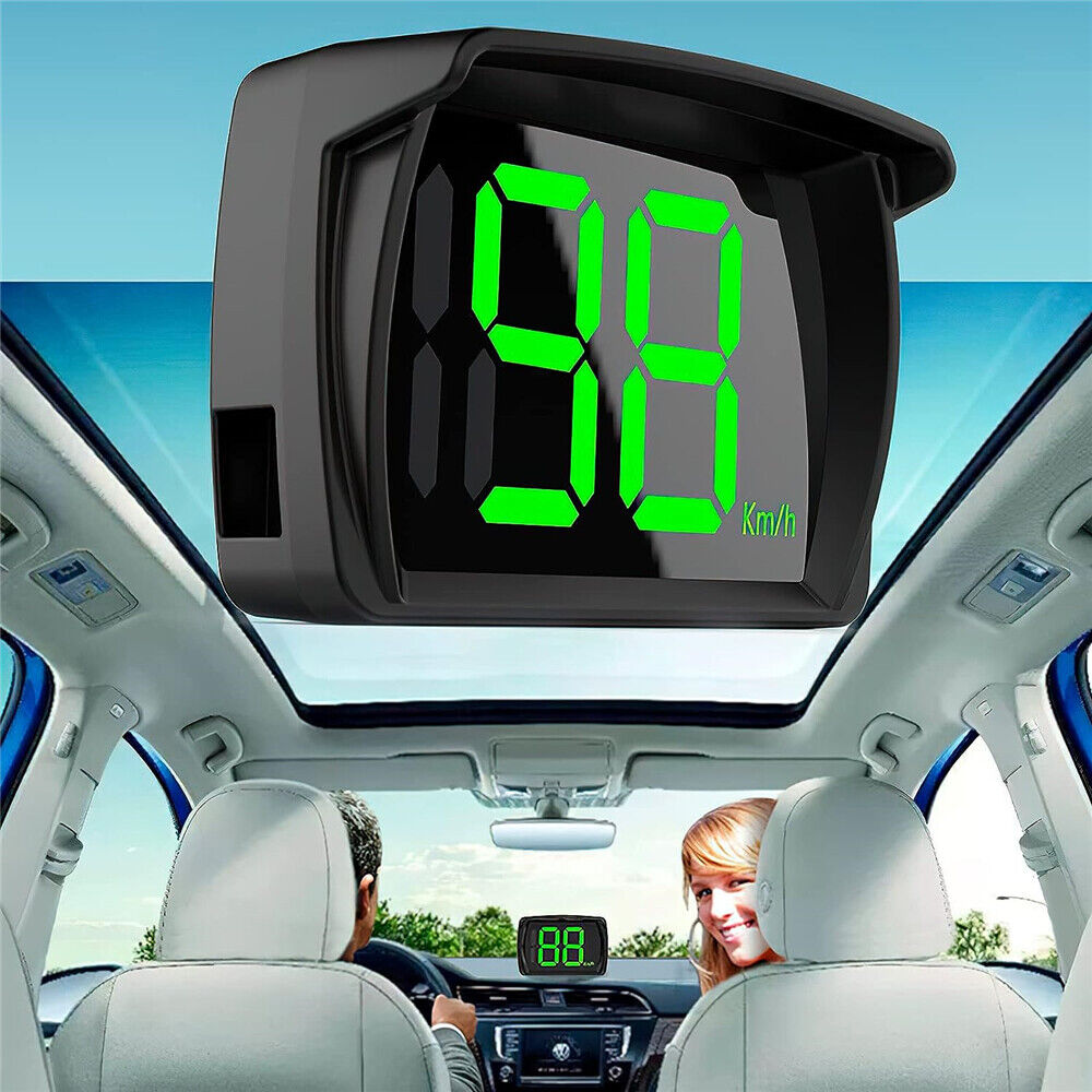 Car Digital GPS Satelite Speedo Speed Meter KMH HUD Head Up Display Universal