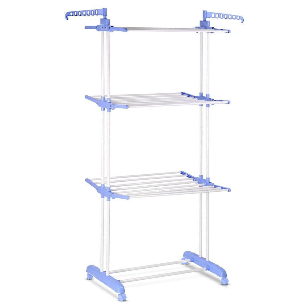 Foldable 6 Tiers Clothes Airer Indoor Drying Laundry Rack Horse Garment Hanger