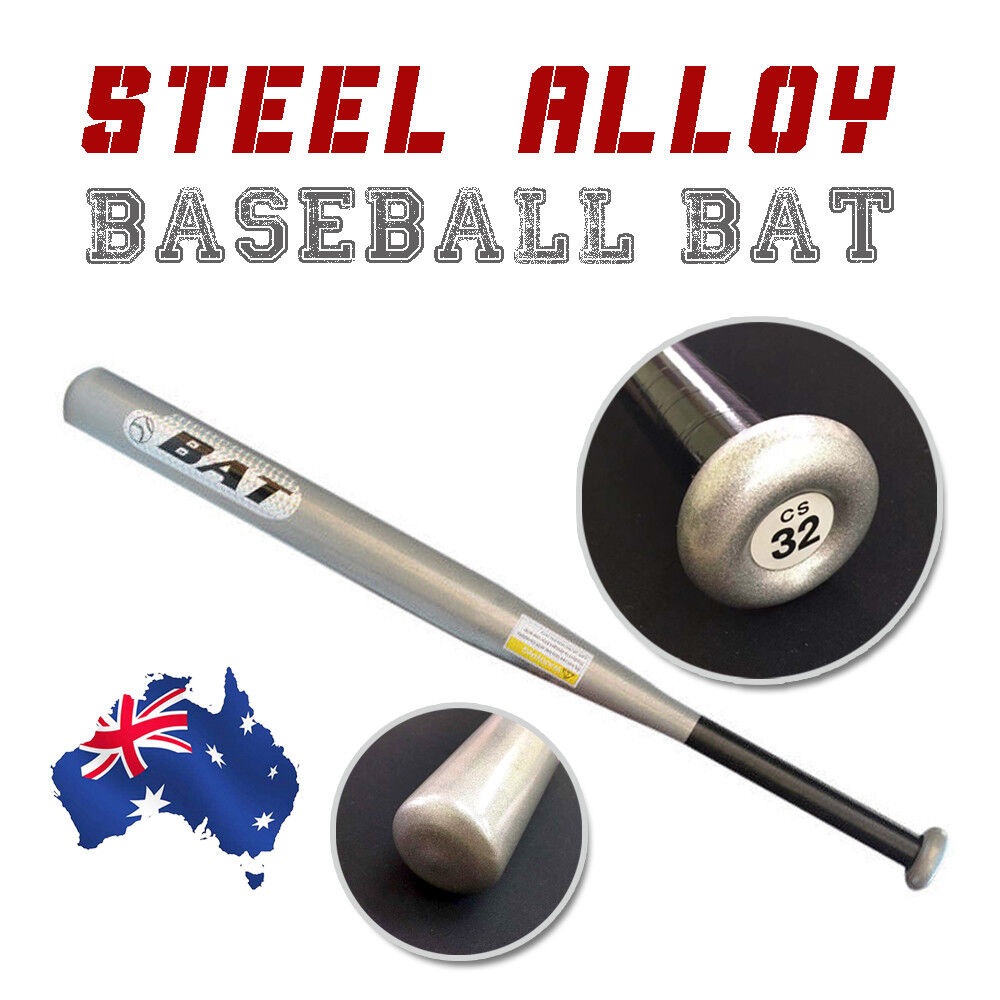 32"/25" Steel alloy Silver Baseball Bat Racket Softball Sports Lightweight