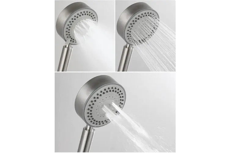 Ozstock Adjustable Stainless Steel Shower Head & 1.5M Hose Handheld 5-Modes Shower Head