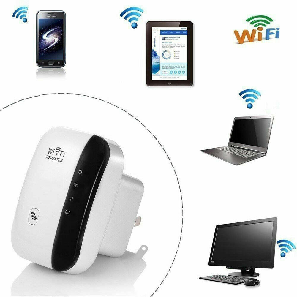 300Mbps Wifi Extender Repeater Range Booster Wireless-N 802.11 AP Router AU Plug