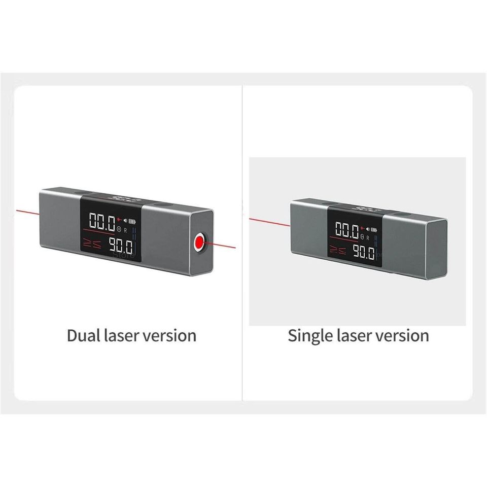 Dual Laser Leveler Protractor Digital Inclinometer Angle Measure Leveling Meter Tool Brand New