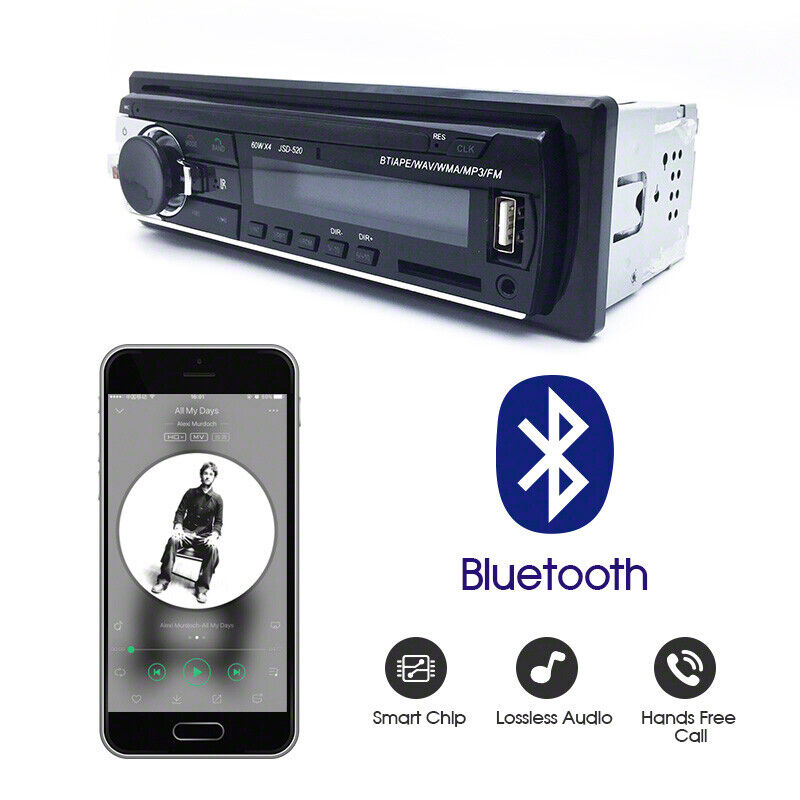 Bluetooth Car In-dash Radio Stereo Audio Head Unit 1 DIN