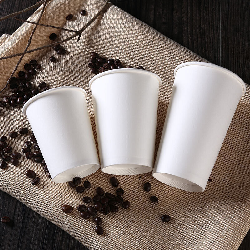 Disposable Coffee Cups 8oz 12oz 16oz Bulk Takeaway Paper Triple Wall Take Away