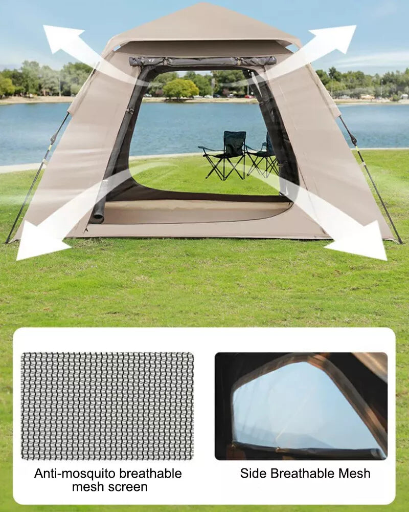 2-in-1 Outdoor Camping Sun Shade Portable Folding Camping Equipment Tent