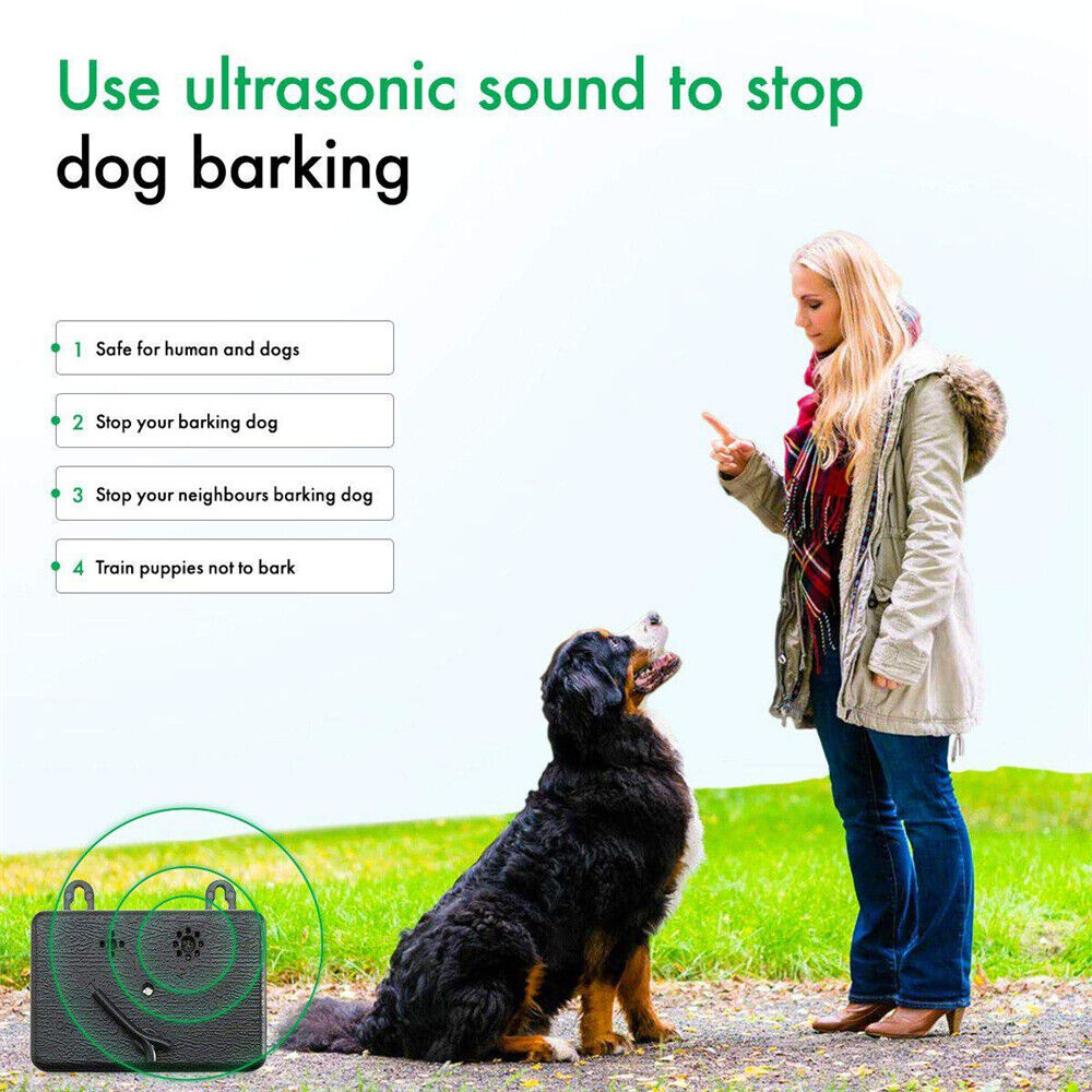 Outdoor Anti Barking Device Ultrasonic Dog Stop Bark Control Sonic Silencer Tool