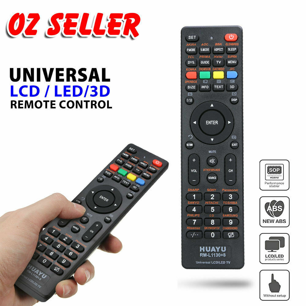 TV Remote Control Universal LCD/LED For Sony/Samsung/Panasonic/LG/TCL/Soniq AUS