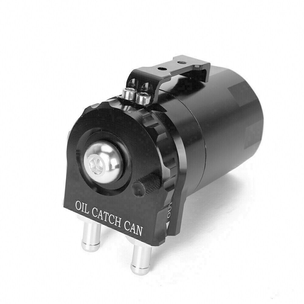 Oil Catch Can Breather Universal Baffled Diesel Reservoir Tank Petrol Filter Kit