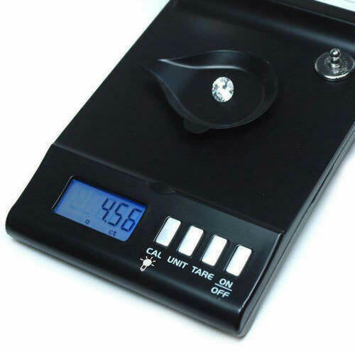 0.001g 30g Electronic Digital Milligram Pocket Jewellery Scale LCD Display Black