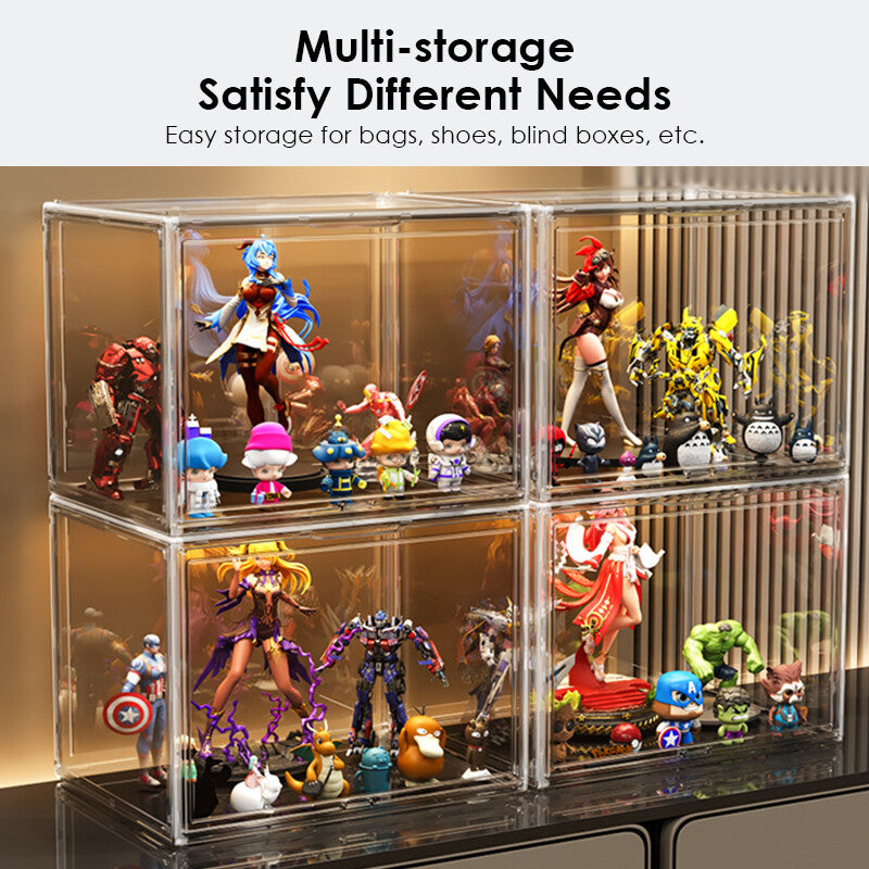 45x33x33cm Transparent Acrylic Display Box Stackable Dustproof Case