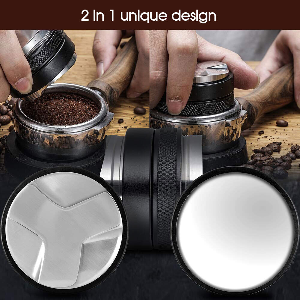 AU 53/58mm Coffee Distributor Tamper Distribution Dual Head Coffee Leveler Tool