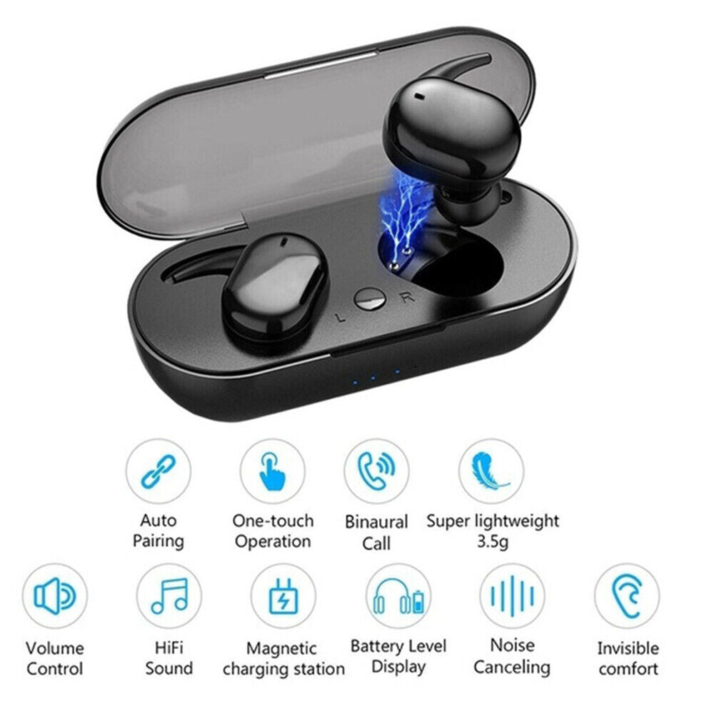 Bluetooth 5.0 Wireless Headphones TWS Earphones In-Ear Bass Earbuds Headset AU