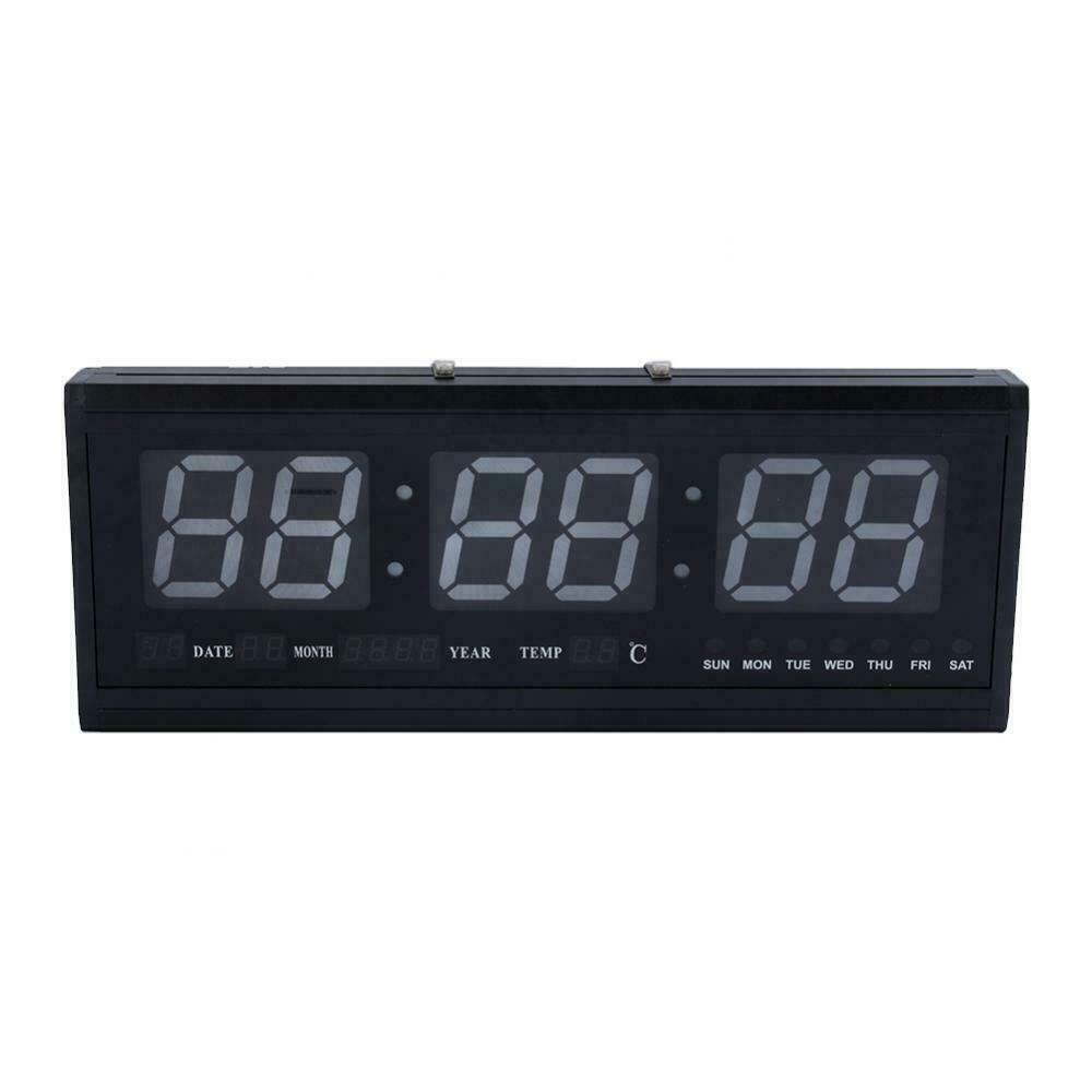 Digital Large Big Jumbo LED Wall Desk Clock Display With Calendar Temperature AU