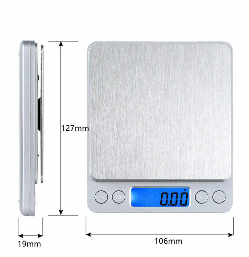 3kg/0.1g Kitchen Digital Scale LCD Electronic Balance Food Weight Postal Scales