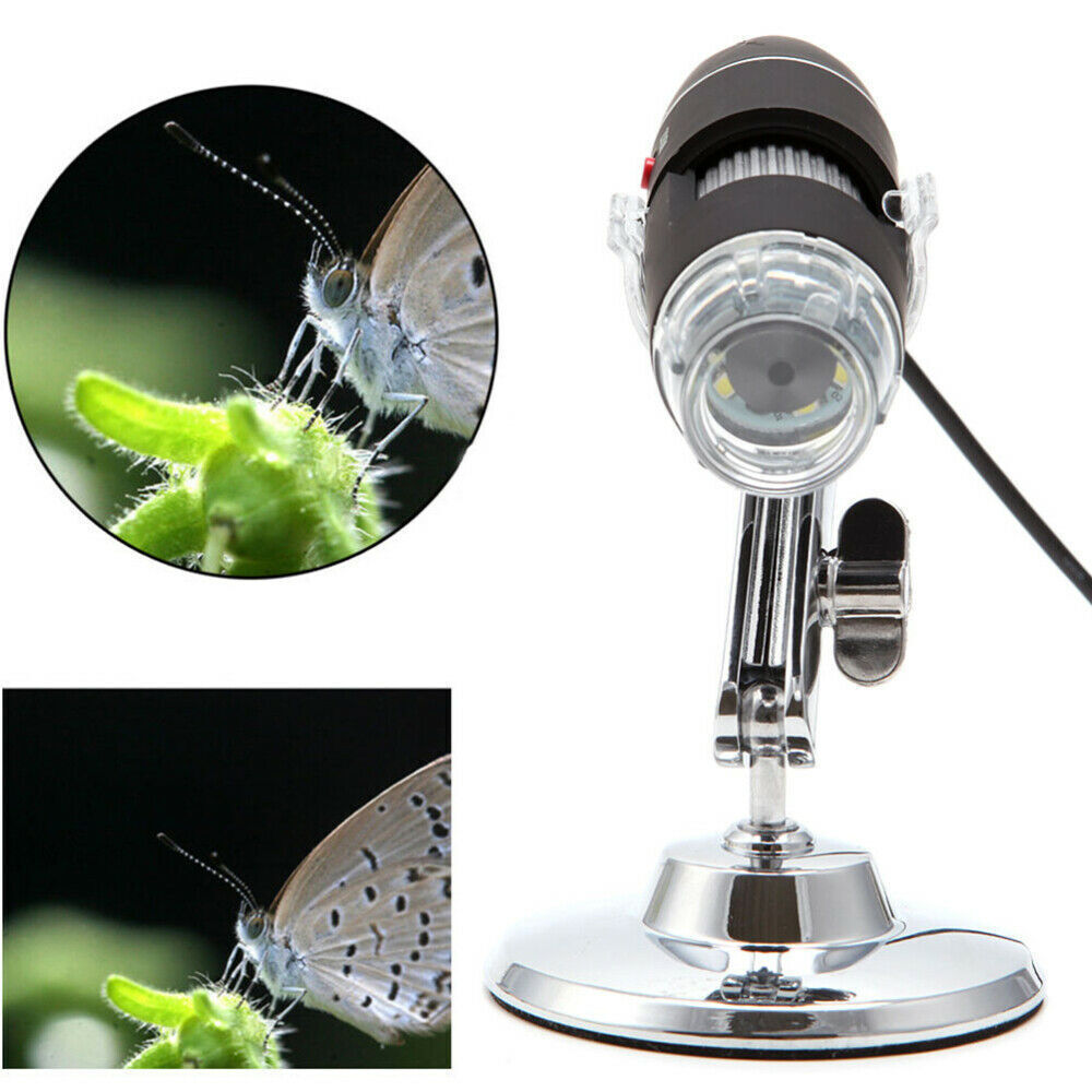 1600X Microscope 8LED Camera Magnifier Tool USB Digital for Android Mac Widows