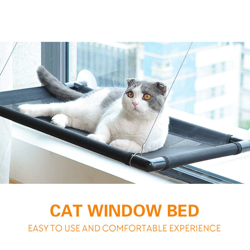 Pet Cat Window Hammock Perch Bed Mounted Durable Seat Hold Up To 60lbs AU STOCK