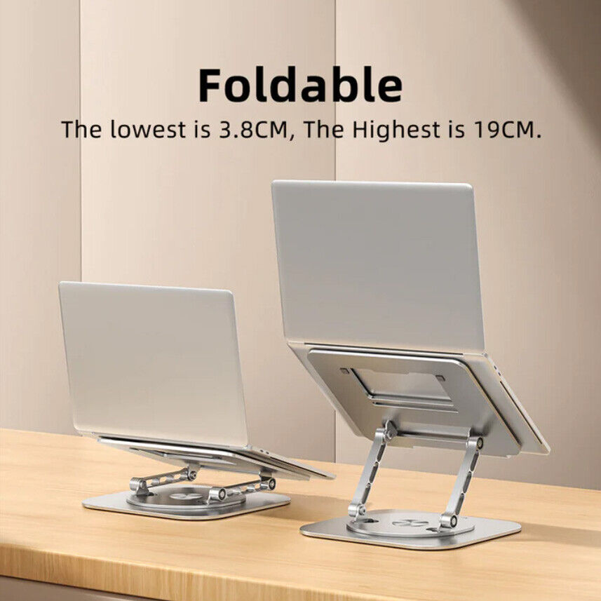 Adjustable Laptop Stand 360 Rotating Ergonimic Foldable Laptop Riser for Desk