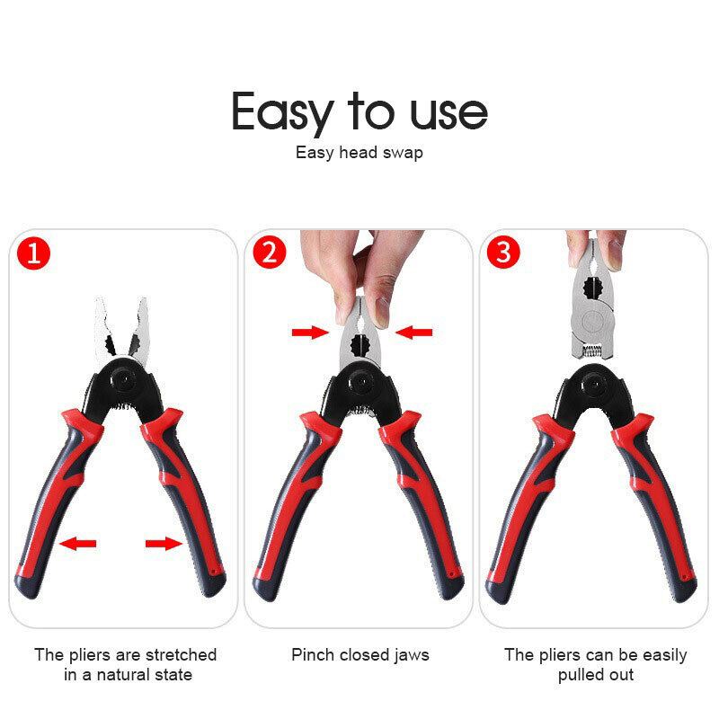 5-PCS Plier Tool Set, 5 in 1 Versatile Tool Kit, with Linesman Plier, Wire AU