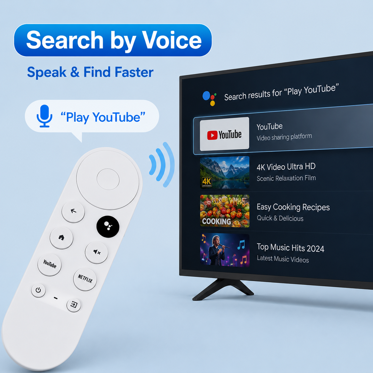 Replacement Google Chromecast TV Voice Remote Bluetooth IR G9N9N