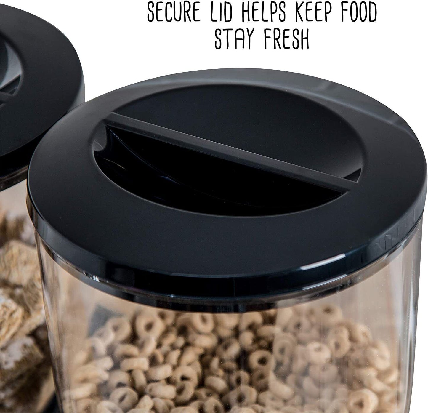 Double Cereal Dispenser Container Tank Large Dry Food Snack Kitchen Canister AU