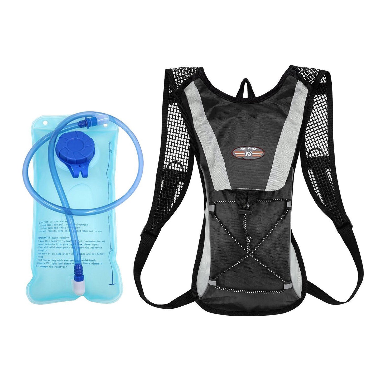 Hydration Pack + 2L Water Bag Hiking Camping Bicycle Backpack Bladder Cycling