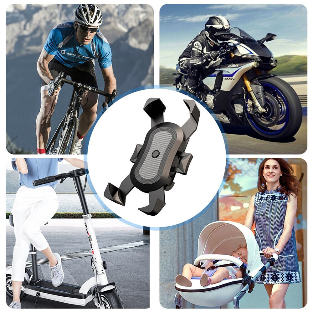 360° Universal Bike Phone Mount GPS Holder MTB Motorcycle handlebar Pram Cradle