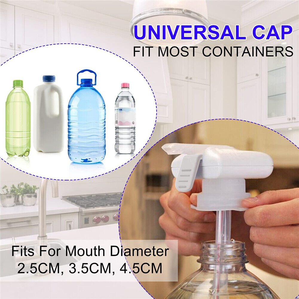 1/2xAutomatic Electric Tap Water Drink Beverage Milk Dispenser Pump Spillproof