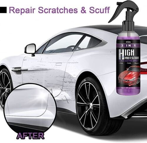 1/2/3/4X 3in1 High Protection Quick Car Coat Ceramic Coating Spray Hydrophobic