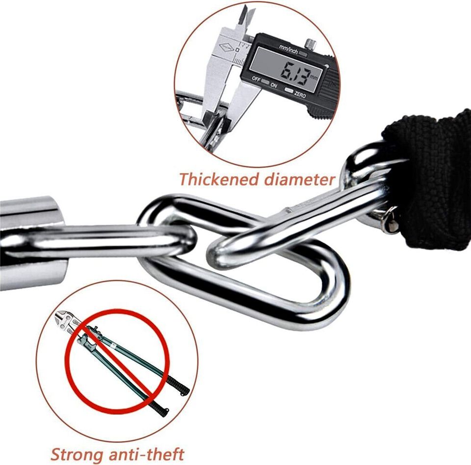 Heavy Duty Chain Lock Security 4-Digit Combination Bike Bicycle Motorcycle 90cm
