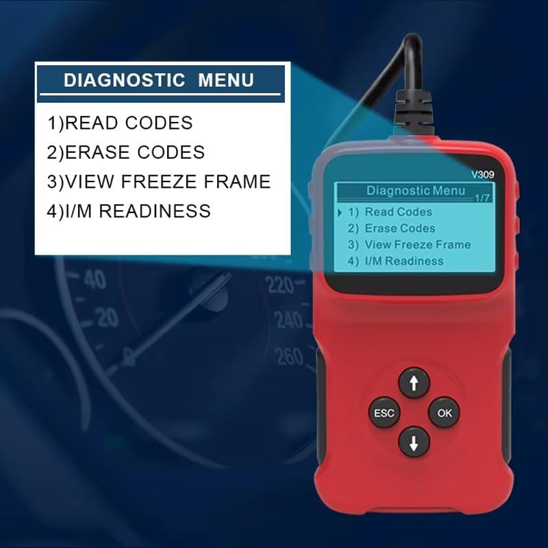 V309 OBD2 Scanner Car Engine Code Reader Diagnostic Tool Check Engine Light