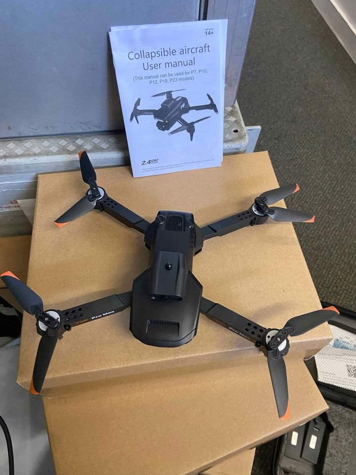 1X New 8K GPS Drone with HD Camera Drones WiFi FPV Foldable RC Quadcopter 3Battery