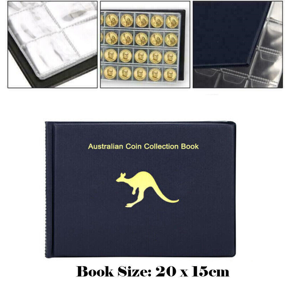 480 Coin Holder Collection Storage Collecting Money Penny Pockets Album Book