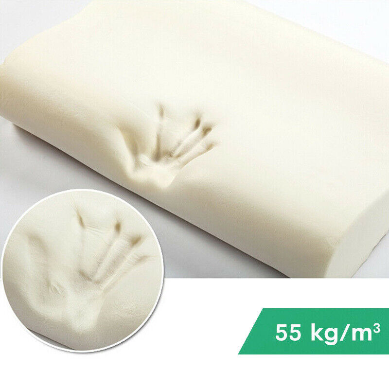 Luxury Soft Contour Bamboo Pillow Memory Foam Fabric Fibre Cover Bed AU NEW