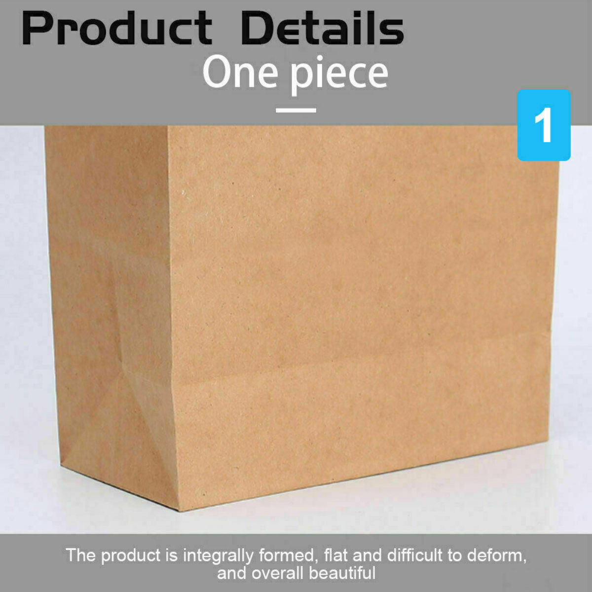 50pcs Bulk Kraft Paper Bags Gift Shopping Carry Craft Brown Bag with Handles AU