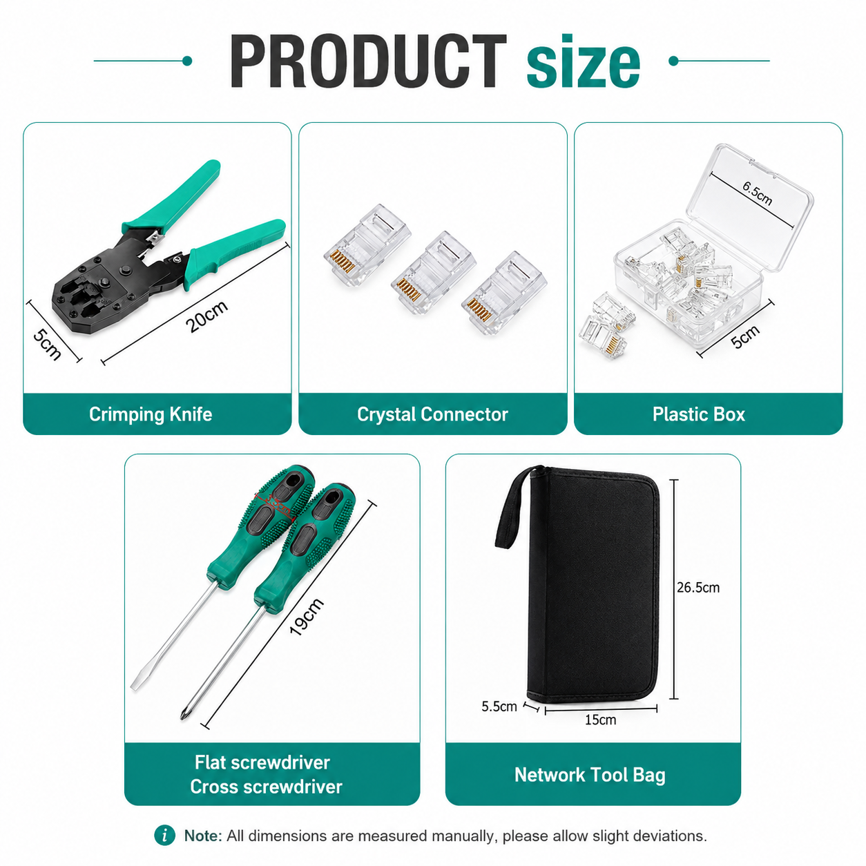 Analyzer Network Cable Tool Kit LAN Crimper Down Wire Stripper Cat5 6 RJ45 BAG
