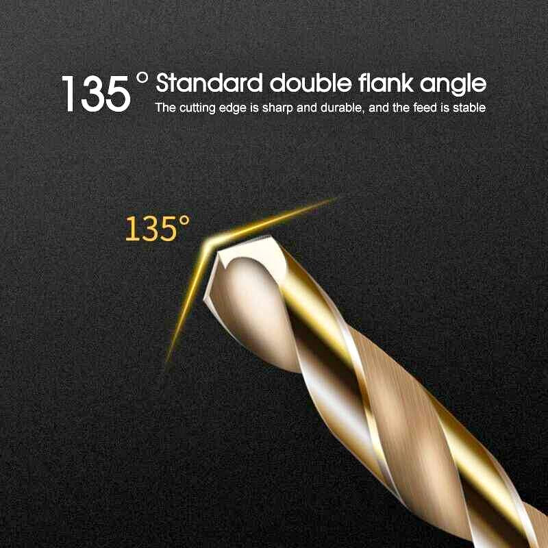 13 PCS Quick Change Hex Shank Drill Bits Set HSS Steel Wood Timber Drilling