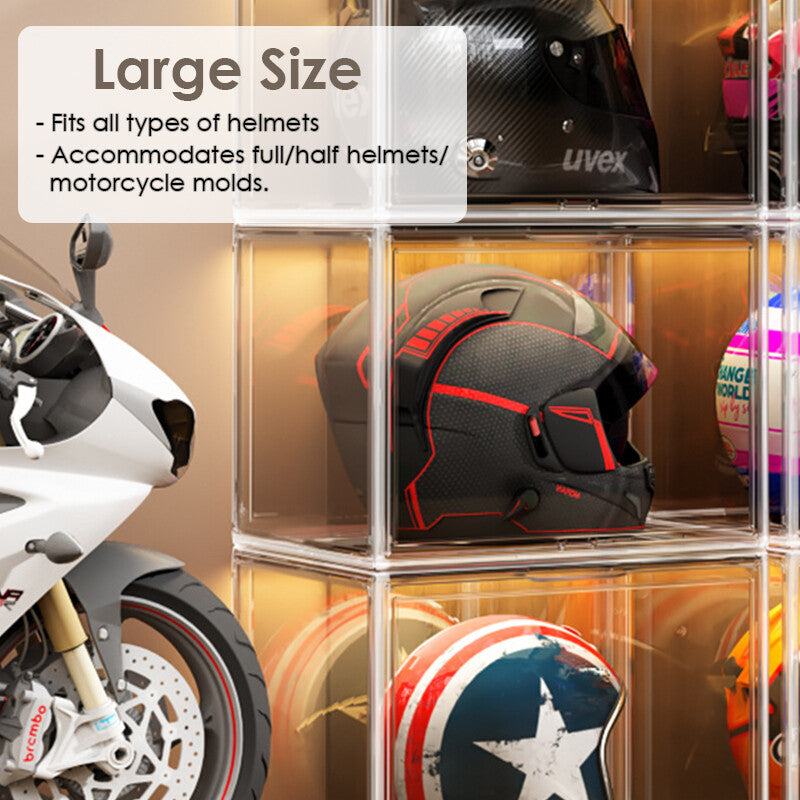 45x33x33cm Transparent Acrylic Display Box Stackable Dustproof Case