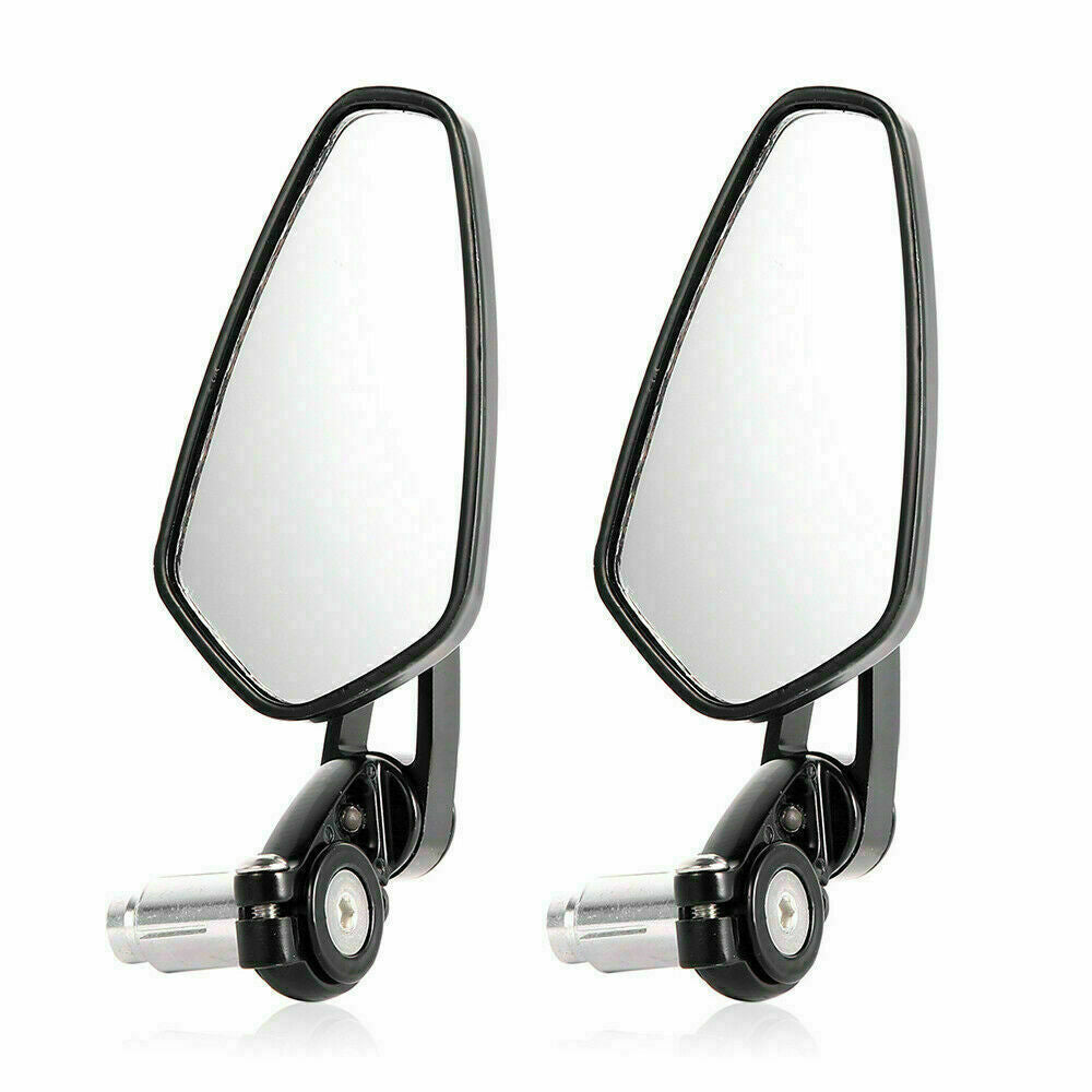 2pcs 7/8'' Motorbike Side Mirror Handle Bar End Rearview Motorcycle Moto Wing AU